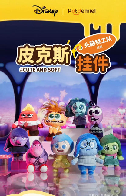 Filme Disney Divertidamente 2 Chaveiros Fofos Boneca Anime Ansiedade Raiva Medo Estatueta Acessórios Mochila Decoração Menina Presente Halloween
