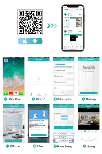 BESDER 5MP Outdoor WiFi IP Camera with AI Human Detection Wireless 1080P HD Color Night Vision Security CCTV Camera