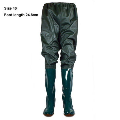 Calça Plástica de PVC para Transplante, Botas de Pesca Impermeáveis Antiderrapantes com Cano Alto, 10 Tamanhos