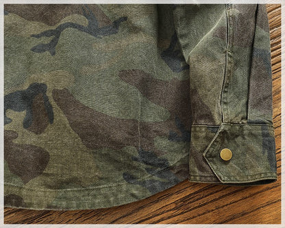 Casual cargo shirt camouflage coat fall new men's coat large pocket function stylish outdoor jacket