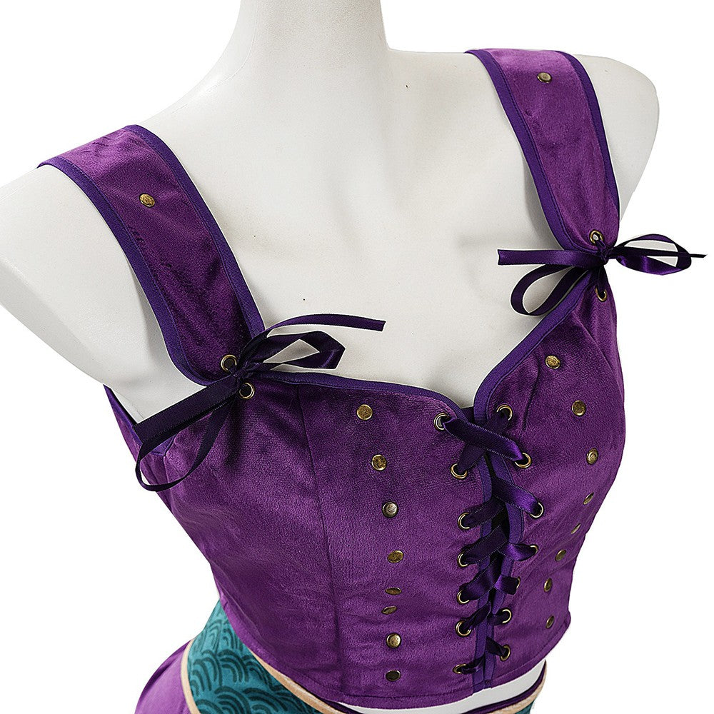Anime Movie One Piece Nico Robin Cosplay Costume Top Skirt Belt Hat Role Play Outfit Halloween Carnival Party Performance Suit