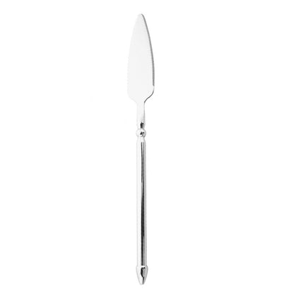 Conjunto de Talheres em Aço Inox 304 Preto Espelhado Conjunto de Talheres Faca de Bife Garfo Colher para Lava-louças