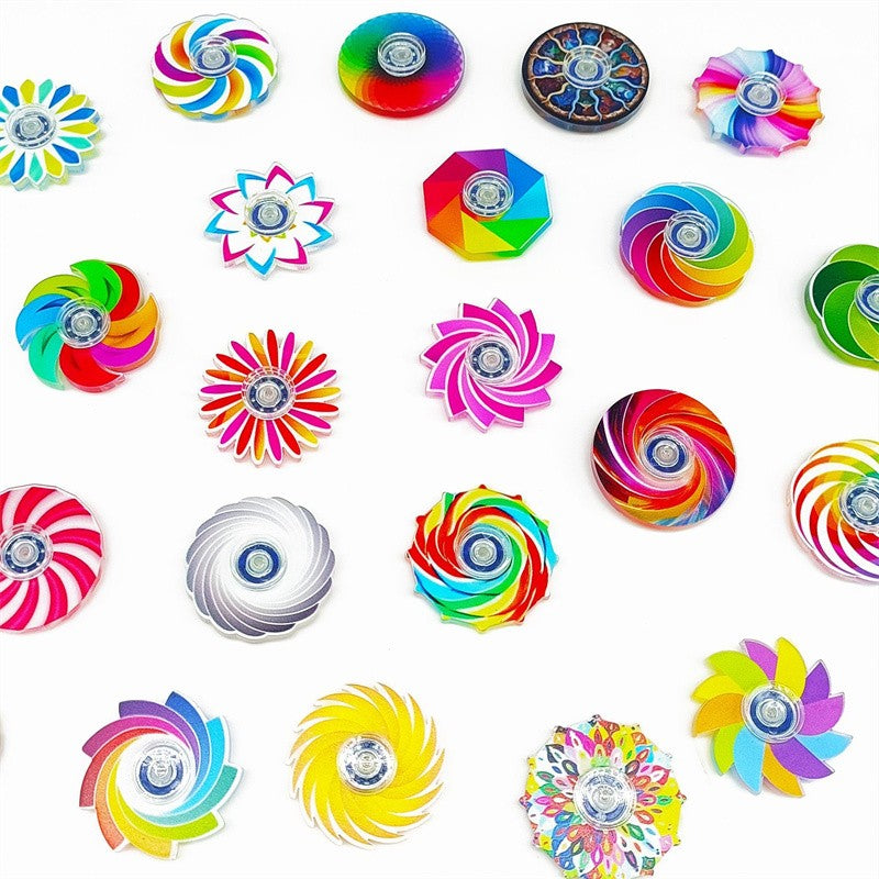 5-20Pcs Mini Ranbow Fidget Spinner Stress Relief Goodie Bag Filler Home Festival Game Birthday Gift Party Favor Classroom Prize