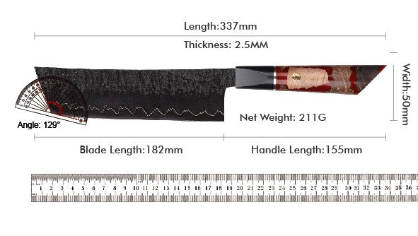 1-6 PCS Kitchen Knife 67 Layers Damascus Steel 10Cr15CoMoV core Kitchen Chef Slicing Utility Paring Knife Set mesh resin Handle