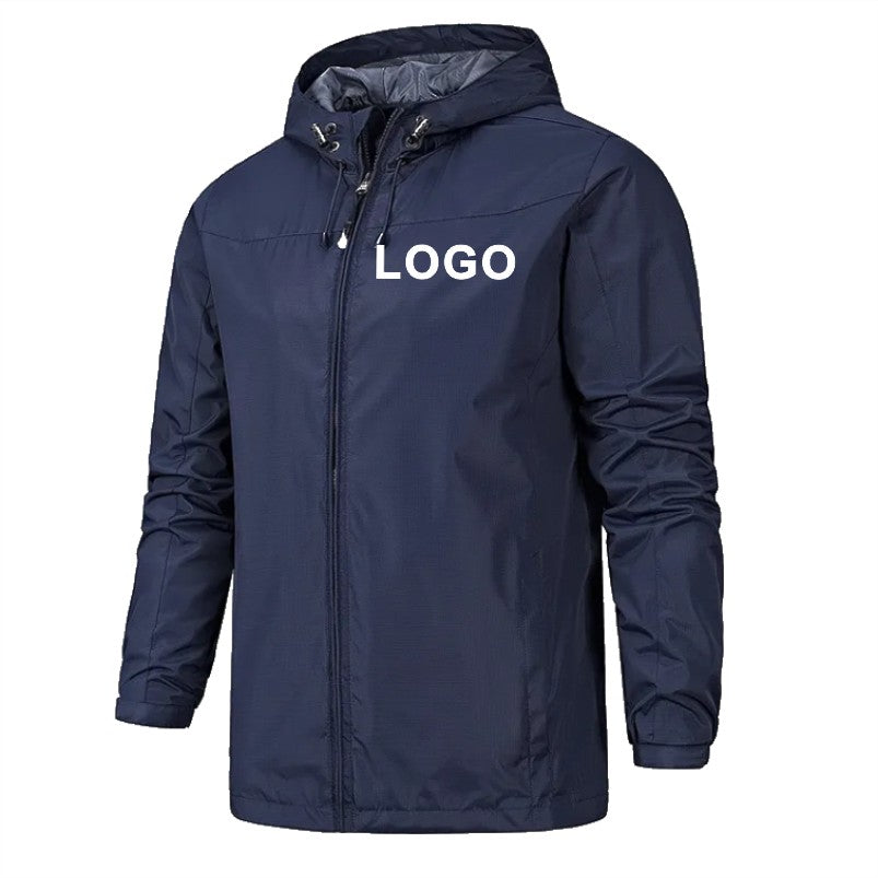 Outdoor Jacket Windproof Waterproof Breathable Thin Jackets Windbreaker Cycling Mountaineering Clothes Custom Logo Print
