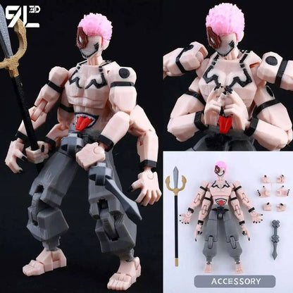 9L3D Anime Impresso Jujutsu Kaisen Sukuna Yuji Yuta Satoru Gojo Bonecos Sorte Dummy 13 Articulados para Modelagem Brinquedos Manequins