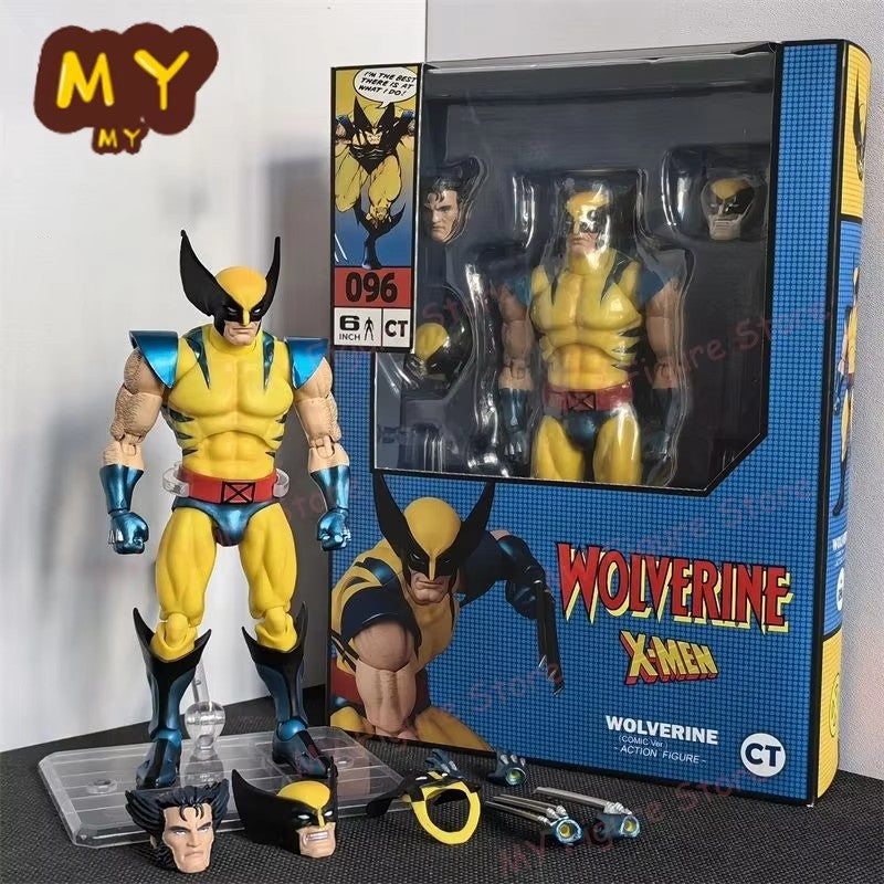 New CT Toys Mafex 96 Wolverine Boneco Marrom Quadrinhos X-Men Boneco de Ação Mafex 138 Shf Anime Estatueta Modelo Ko Brinquedo Presentes