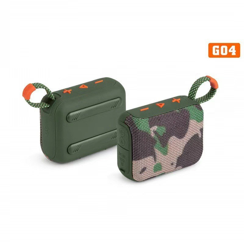 G04 Small Bluetooth Speaker Wireless Portable Mobile Phone Desktop Home Outdoor Convenient Mini Subwoofer Lanyard TF card