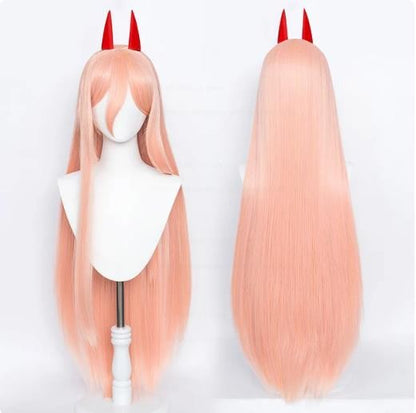 Perucas de Cosplay de Anime de Alta Qualidade Chainsaw Man Reze Angel Devil Quanxi Makima Power Hayakawa Aki Denji Peruca de Cabelo Resistente ao Calor