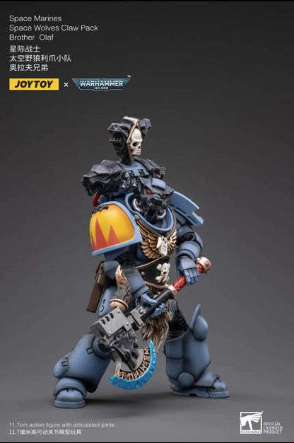 1/18 JOYTOY Action Figure 40K The Horus Heresy Space Wolves Figures And Mechas Logan Ghostwolf Anime Model Toy