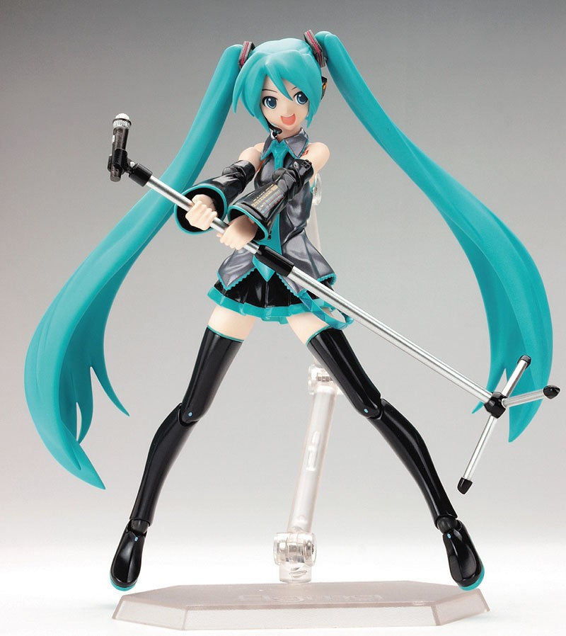Anime FIGMA Hatsune Miku Action Figures Articulações Móveis Contêm os Adereços Decoração de Mesa Coleção de Brinquedos de PVC Modelo Presentes Infantis