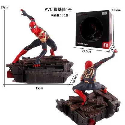 Boneco Homem-Aranha de 23cm, Estatueta de Anime Homem-Aranha, Modelo de PVC, Coleção, Estátua, Decoração de Mesa, Bonecas, Brinquedos Infantis, Presentes de Halloween