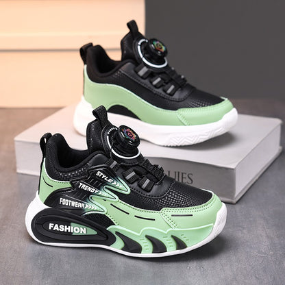 Leather Boys Kids Sneakers For Girls School Casua Outdoor Breathable Running Breathable Soft  Non-slip Children Shoes boacoisa