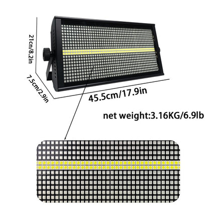 Kinusdjs LED Strobe RGBW LEDs 8+8 Segment Strobe Flash Light Professional DJ Disco Party Club KTV Concert Stage Lighting