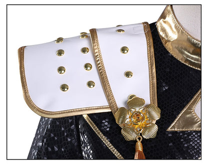 Black Golden Rumi Zoey Mira Cosplay Cosplay Costume Wig Women Suit Halloween Party Role Playing Outfit
