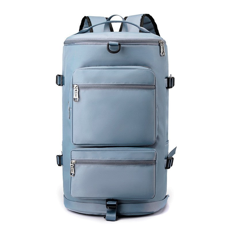 Mochila de Viagem Grande, Moderna e Simples com Compartimento Independente para Sapatos, Bolsa Casual Multibolsos para Viagens Curtas