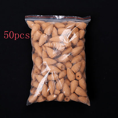 Mixed Waterfall Smoke Backflow Natural Incense Cone Incense Sandal Lavender Multi-scented Suitable for Places Tea Room Yoga Room