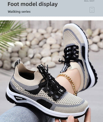 Women Sneakers 2025 New Spring Autumn Brand Luxury Vulcanize Shoes Casual Footwear Zapatillas Mujer Light Flat Breathable Shoes