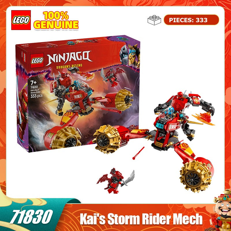 LEGO 71830 Tanque Robô da Tempestade do Kai Brinquedo Série Phantom Ninja Blocos de Construção Infantis para Presentes de Aniversário e Natal