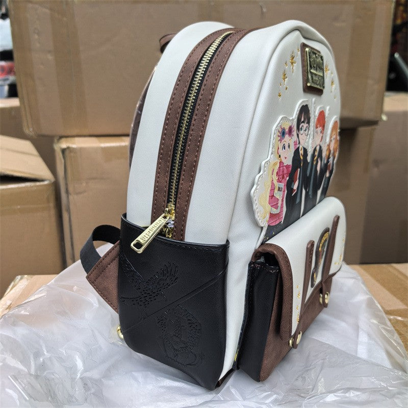 Mochila Harry Potter Feminina Pottered com Alça Dupla Bolsa de Ombro Mochila Bolsa de Lazer Infantil Presente