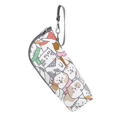 28TD Baby Strollers Bottle Bag Electric Vehicle Water Cup Outdoor Convenient Baby Bottle Insulation Case Organiser