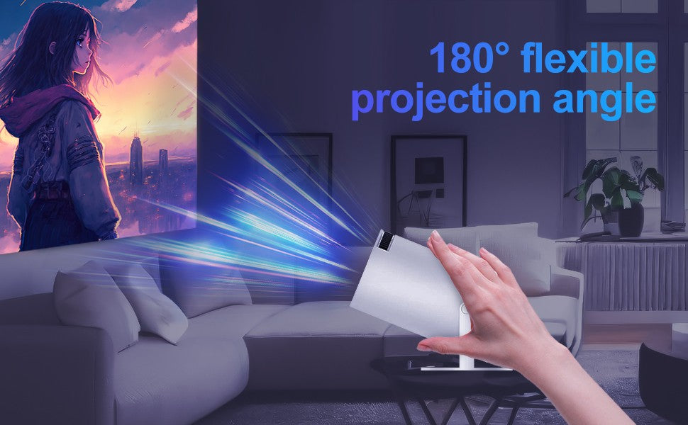 Projetor Magcubic HY300 Pro 200 ANSI Nativo 720P Espelhamento de Tela Sem Fio Sistema WiFi de Banda Dupla Hi-chip A3100 para Home Theater