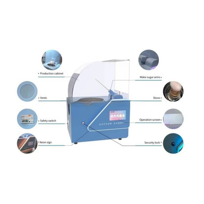 Small Professional Dessert Shops Commercial Portable Mini Tabletop Automatic Cotton Candy Machine