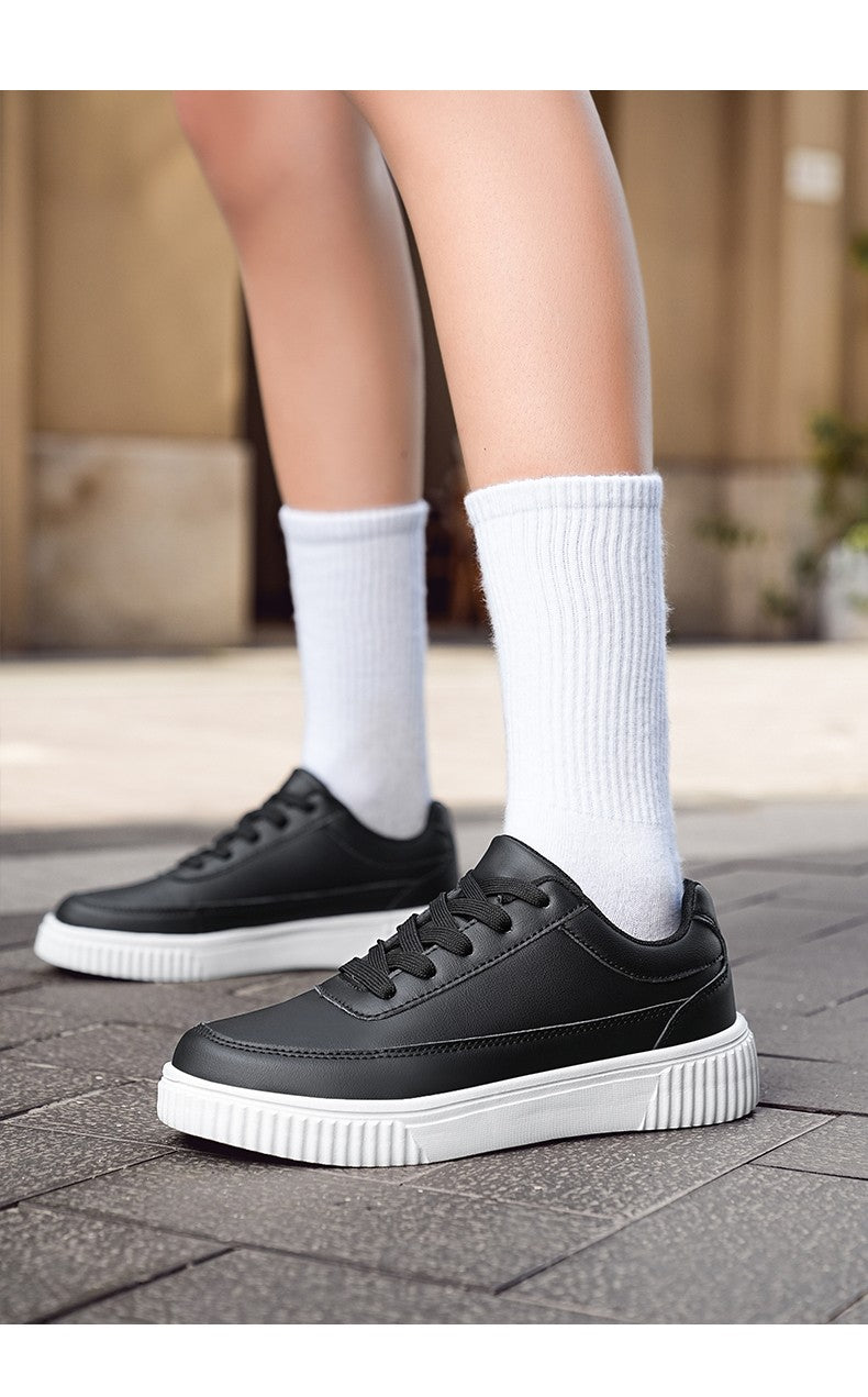 Tênis Masculino Impermeável de Prancha Leve Outono Inverno Tênis Masculino Casual com Cadarço Macio para Esportes e Caminhada