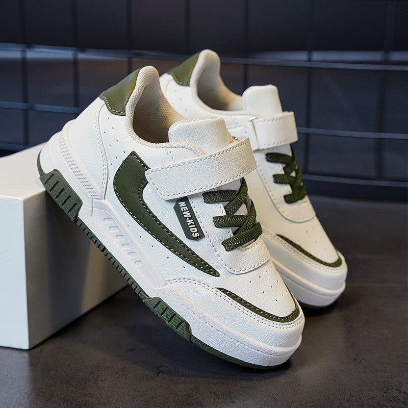 Spring and Autumn Running Sneakers for Kids Non-slip Shoes for Boys Sneakers Leather Kids Tennis Hugh Fashion Mesh Kids Shoes