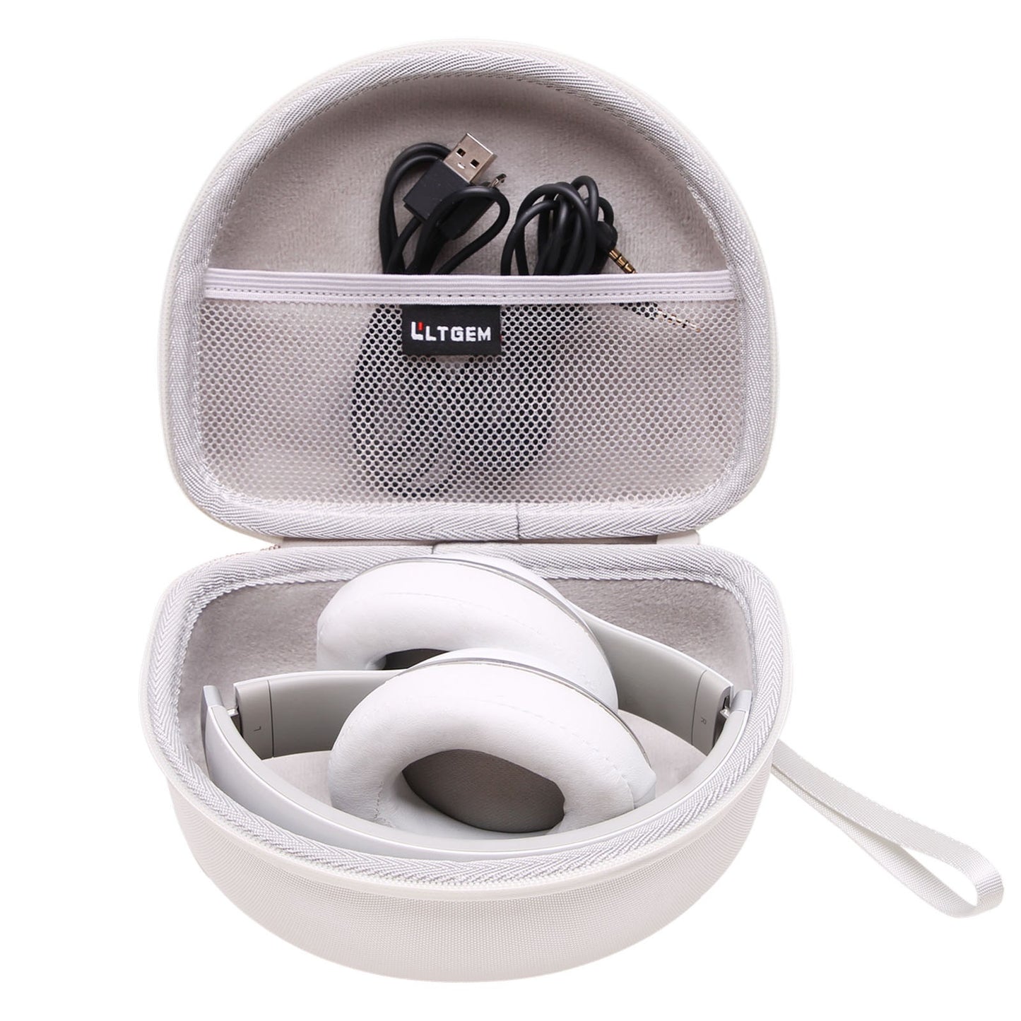 Estojo rígido EVA para fones de ouvido Bluetooth JBL Live 770NC/660NC/650BT/460NC e Tune 770NC/710BT/720BT/760NC, apenas o estojo