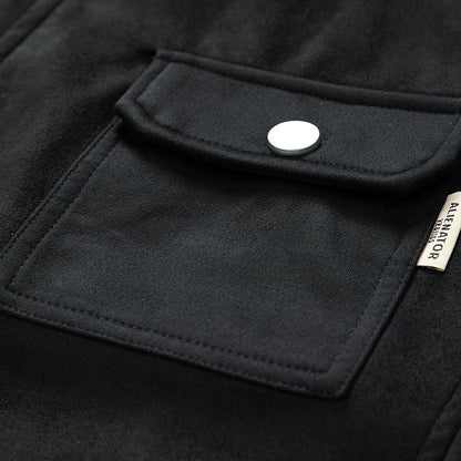 Leather Jacket Men Suede Coats Pocket Windbreaker Oversized 6XL 7XL 8XL Plus Size Street Moto Autumn Brand Waterproof Softshell