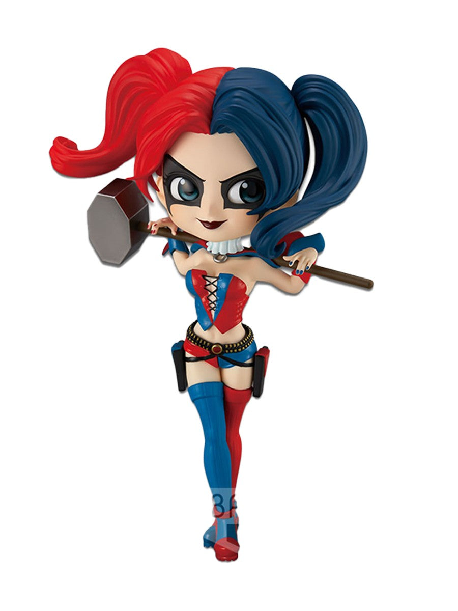 Autêntica Bandai Banpresto Qposket Esquadrão Suicida DC Hero Arlequina Fofa PVC Colecionável Figure - Presente Perfeito para Fãs