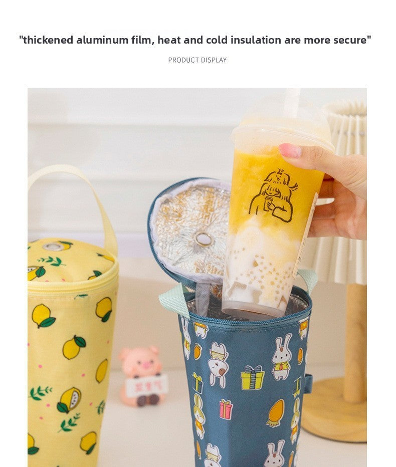 Baby Milk Bottle Insulation Bags Cartoon Portable Waterproof Feeding Bottle Thermal Bag Milk Warmer Cooler Stroller Hang Bags