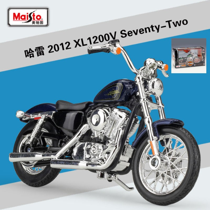 Maisto 1:18 Harley XL 1200V Seventy-Two Modelo de Moto de Liga Metálica Fundida Modelo de Moto de Rua de Metal Simulação Presentes Infantis
