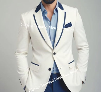 High Quality Pink Men Suits Elegant Wedding Groomsmen 2 Piece Jacket Pants Outfits Customized Male Clothing Costume Homme Terno