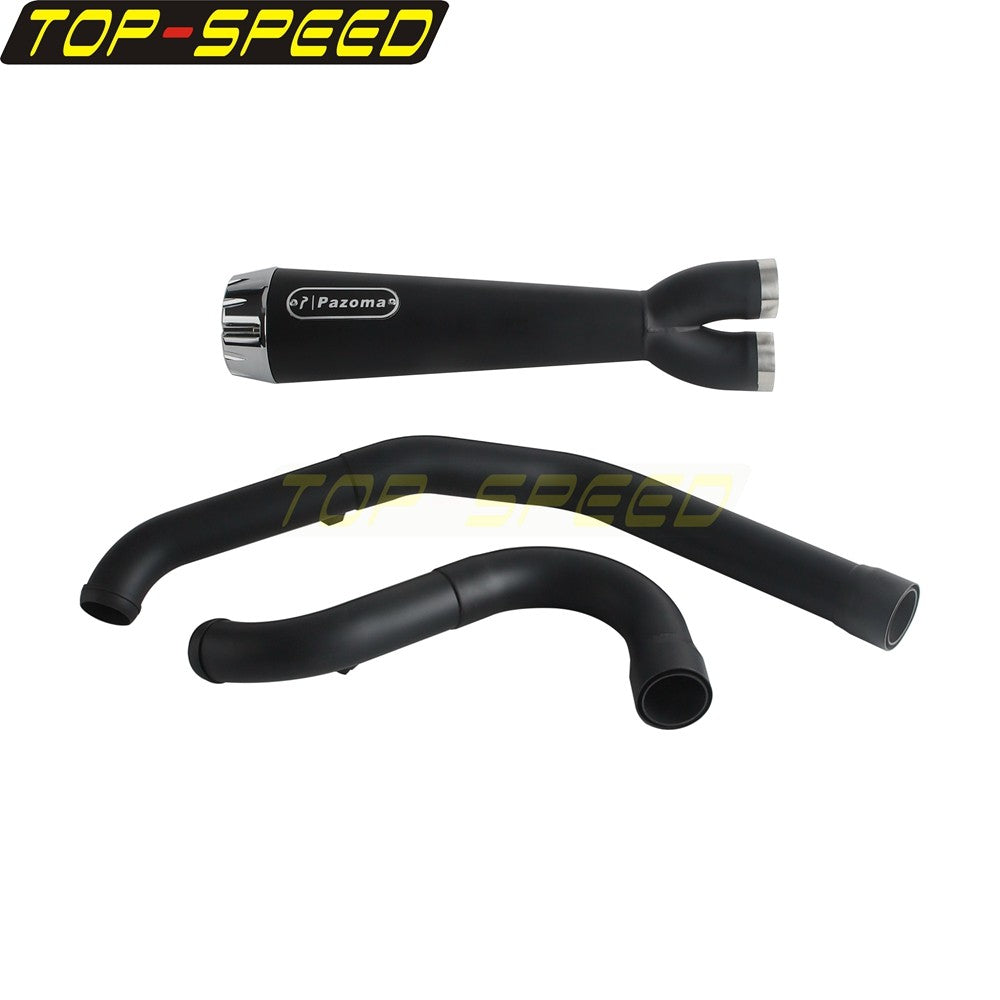 For Harley CVO Street Glide FLHXSE 2017-2025 CVO Road Glide ST FLTRXSTSE 2024-2025 2-Into-1 Exhaust Motorcycle Touring Mufflers
