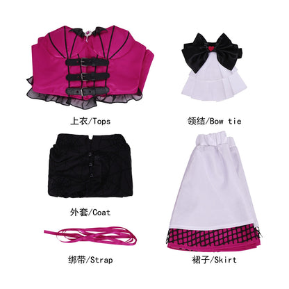 Draculaura Cosplay Costumes Anime Monster School Role Play Uniform Halloween Carnival Party Outfit For Women