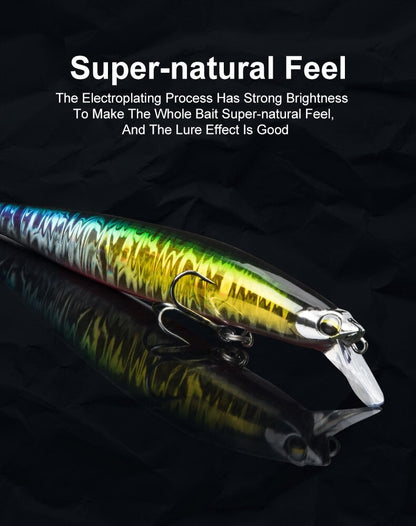 Floating Sea Bass Fishing Lures Baits 130mm 20g Minnow Lures with Flash Blade Hard Lure Good Action Wobblers Tackle Pike