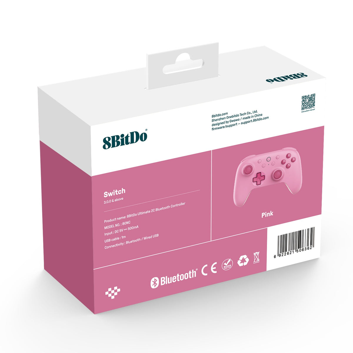 8BitDo Ultimate 2C Bluetooth Controller for Switch 2 Wireless Gamepad with Hall Effect Joystock for Nintendo Switch,OLED Console