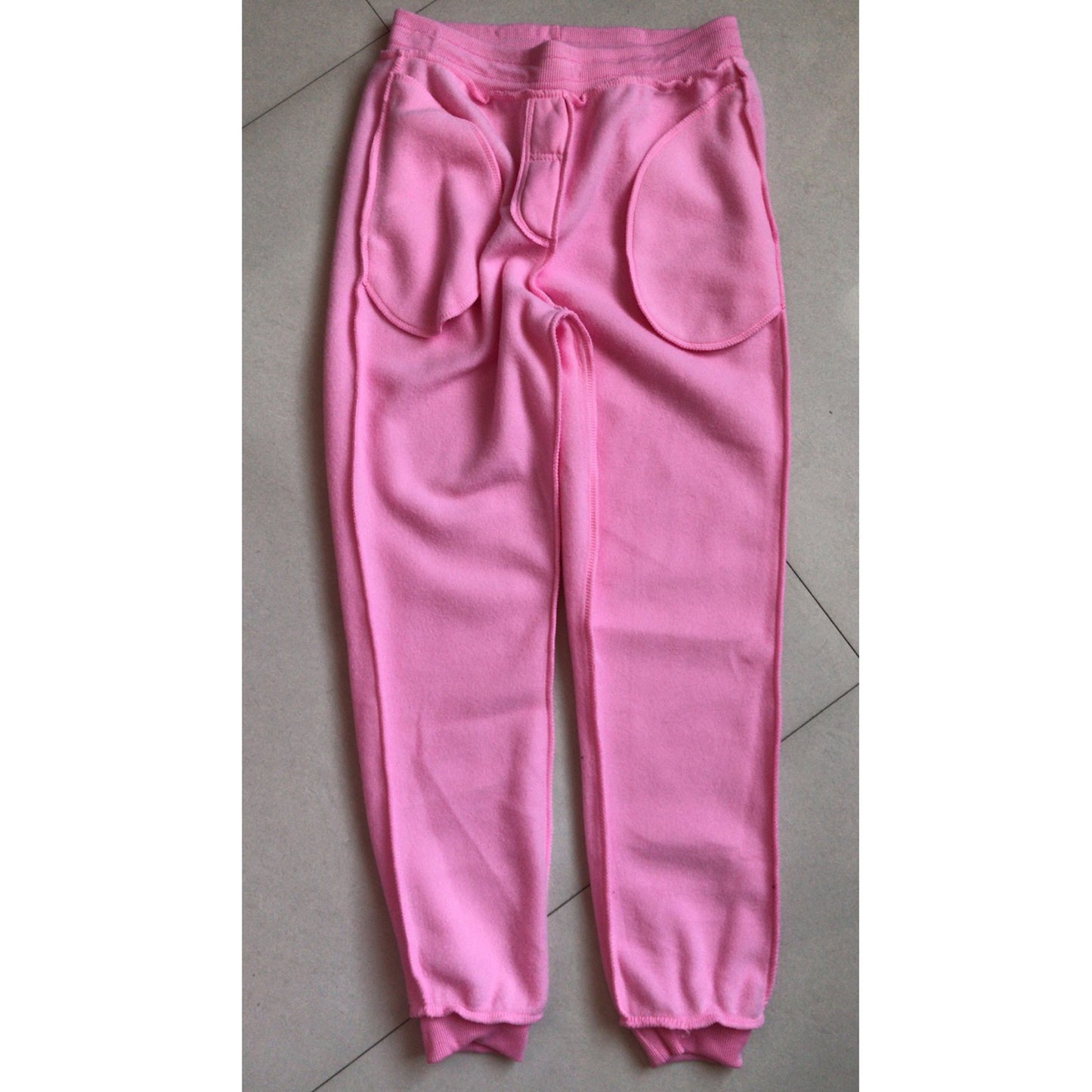 Women Sports Pants Oversize High Elastic Baggy Joggers Sweatpants Casual White Loose Fit Cotton Trousers Winter Fleece Pants