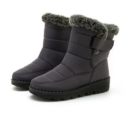 Boots Woman Fashion Winter Boots Women Winter Shoes Women's Snow Boots With Fur Super Warm Footwear Low Heels Middle Botas Mujer