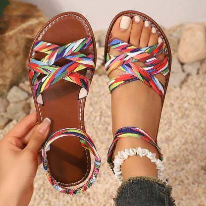 Summer Braided Woman Sandals Party Shoes Ladies Outdoor Sandals for Women Casual Shoe Soft Sandal Rubber Female Footwear