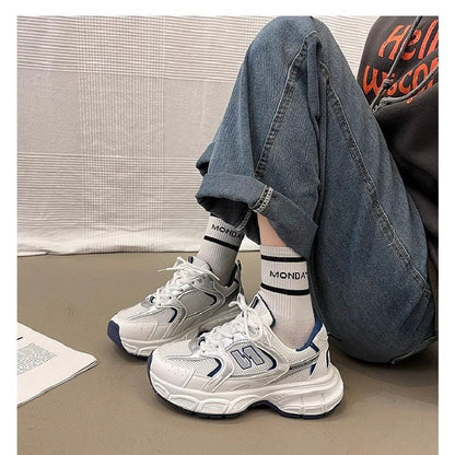 Women's Fashion Dad Shoes -Platform Mesh Running Sneakers?Breathable Casual Sports Shoes for Students?Everyday Training Shoes ?