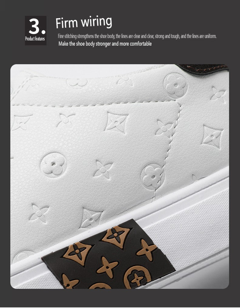 Brand Men Leather High-Top Skateboarding Shoes Men's Sneakers Male Flats Non-Slip Sport Shoes Zapatillas Hombre Mens Footwear