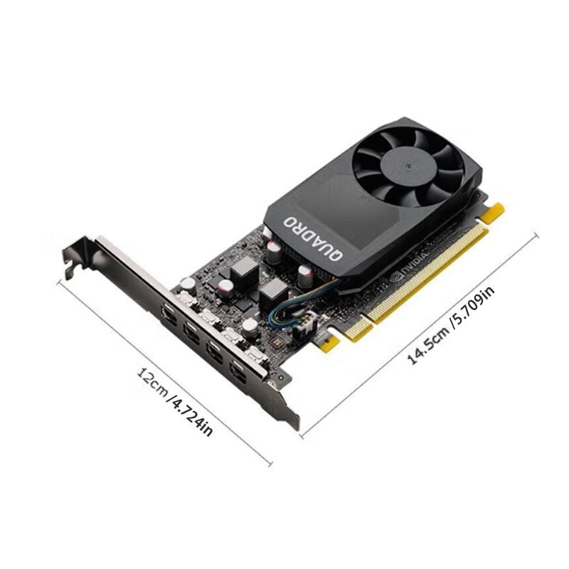 Leadtek Quadro P620 4GB GDDR5 Graphics Card 512 CUDA 80GB/s 4x mDP for CAD/Video Editing - Low Power 40W