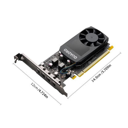 Leadtek Quadro P620 4GB GDDR5 Graphics Card 512 CUDA 80GB/s 4x mDP for CAD/Video Editing - Low Power 40W