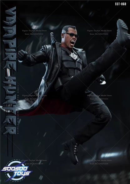 Soosootoys SST-060 1/6 Vampire Hunter The Blade Action Figure Collection Leather Coat Decor 12inch Full Set Male Soldier Model