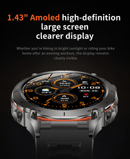 Smartwatch GUHUAVMI IOS Ultra GPS 2025 Novo à prova d'água 10ATM Bússola GNSS de banda dupla integrada Esportivo Militar Masculino Pulseira para NATAÇÃO