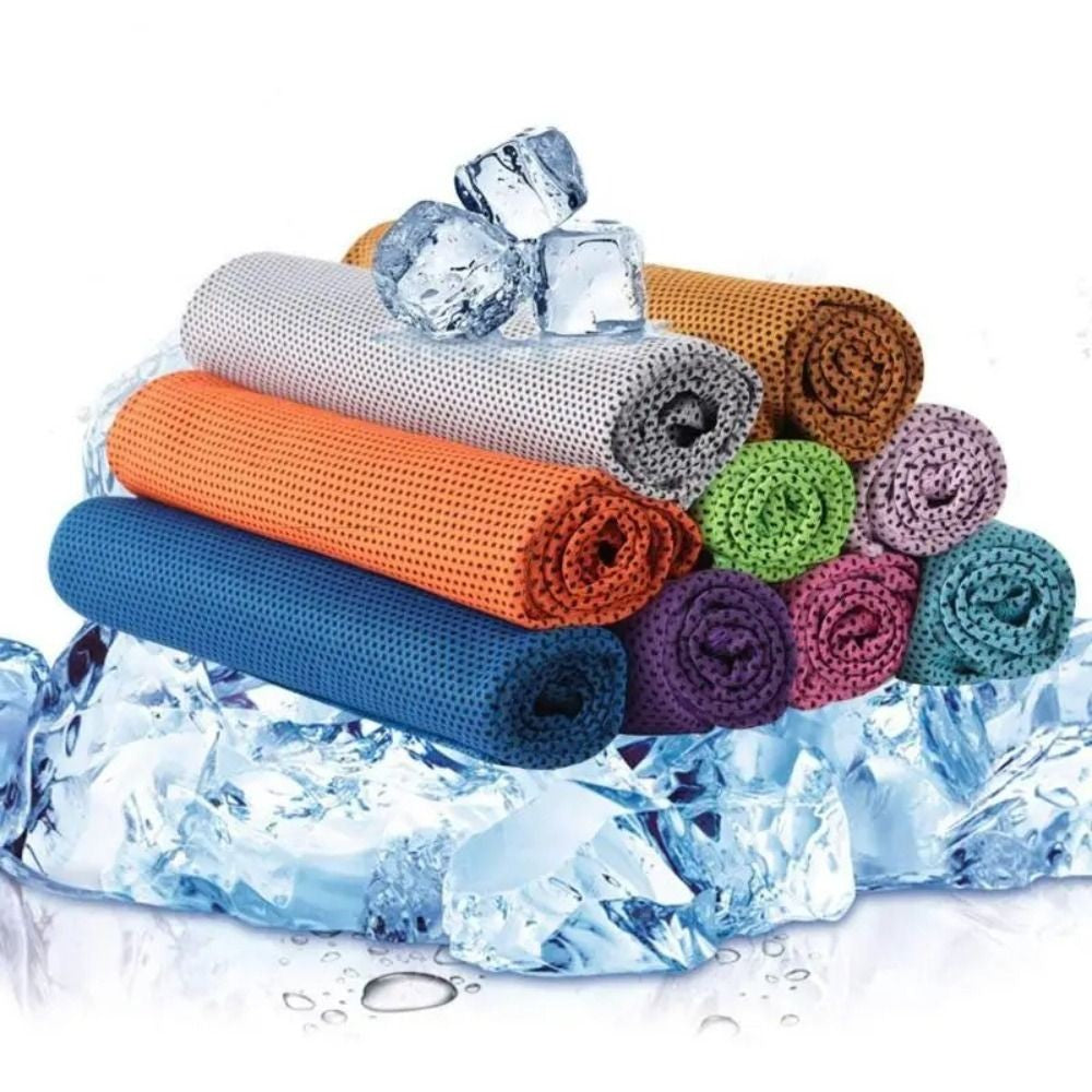 Mini Quick Dry Fitness Cool Towel With Towel Silicone Bag Microfiber Sports Quick Dry Cool Towel Portable Quick Drying Towel