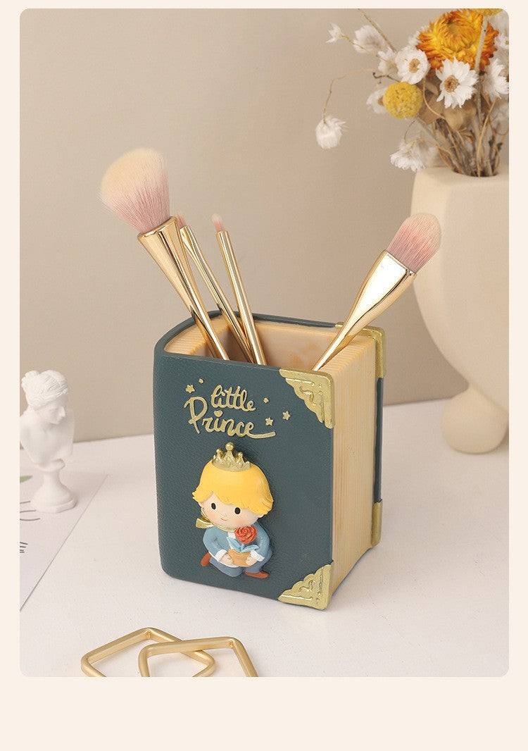 Decoração de mesa de conto de fadas em desenho animado, porta-canetas criativo para escritório, organizador de armazenamento, caixas de armazenamento para pincéis de maquiagem, presentes de festival